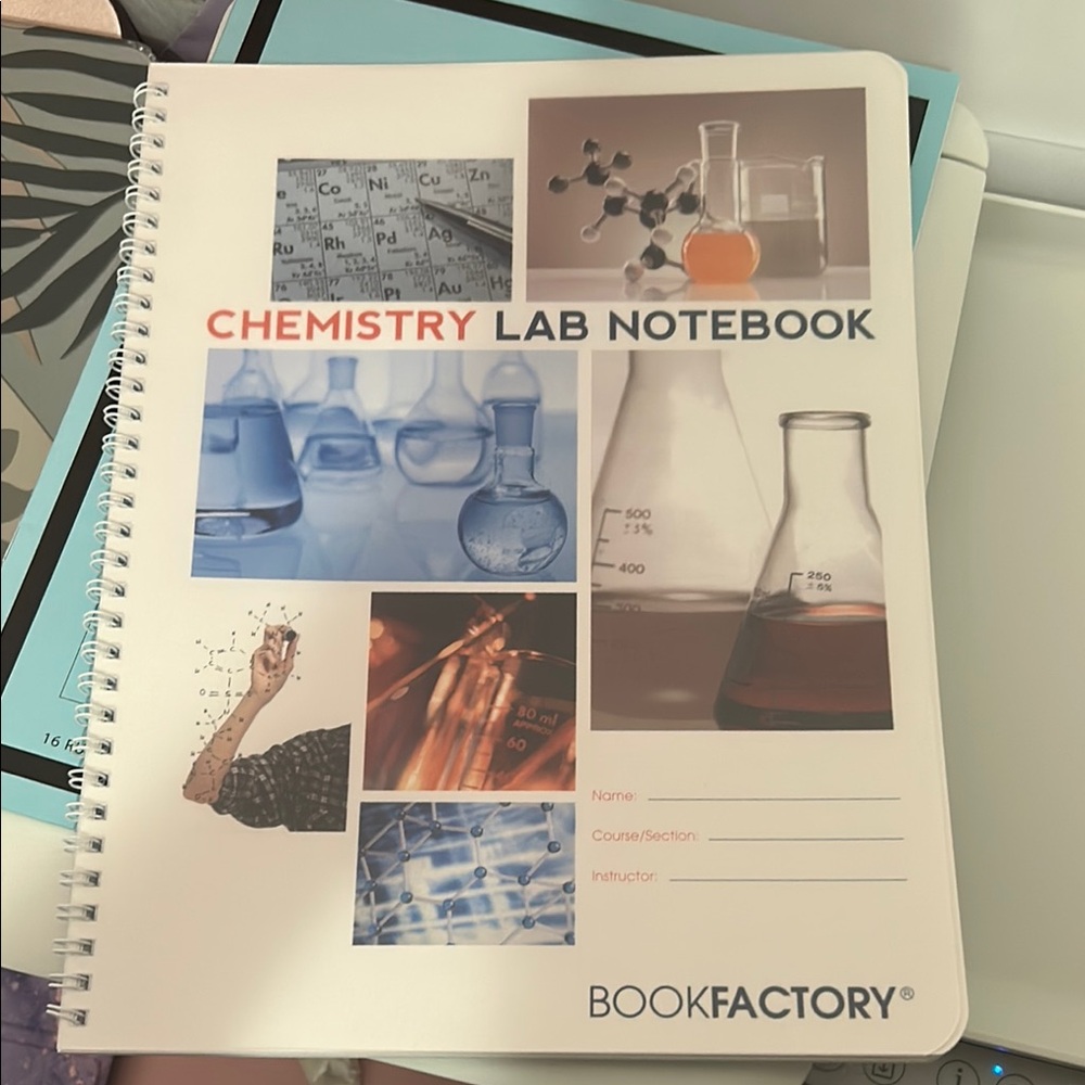 BookFactory Chemistry Lab Notebook